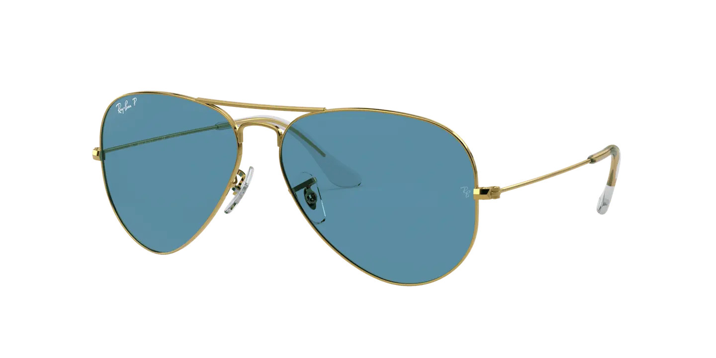 Polarized Blue Aviator Sunglasses Image